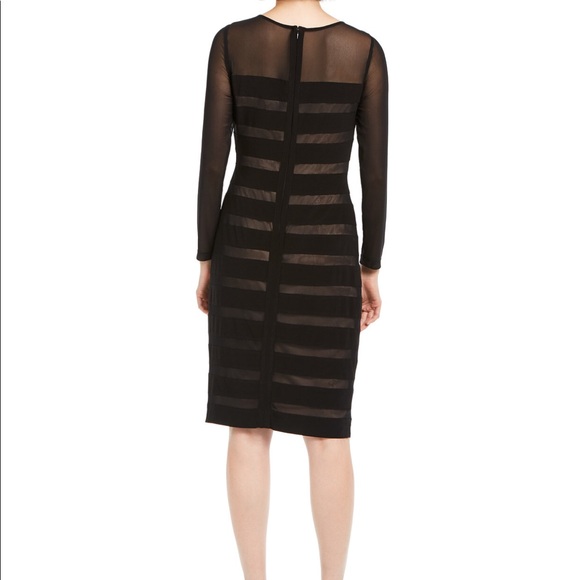 Adrianna Papell Semi-Sheer Mesh Dress NEW - Picture 3 of 4
